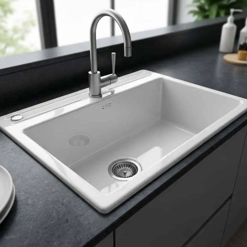 Zlew ceramiczny – elegancki i odporny wybór do Twojej kuchni