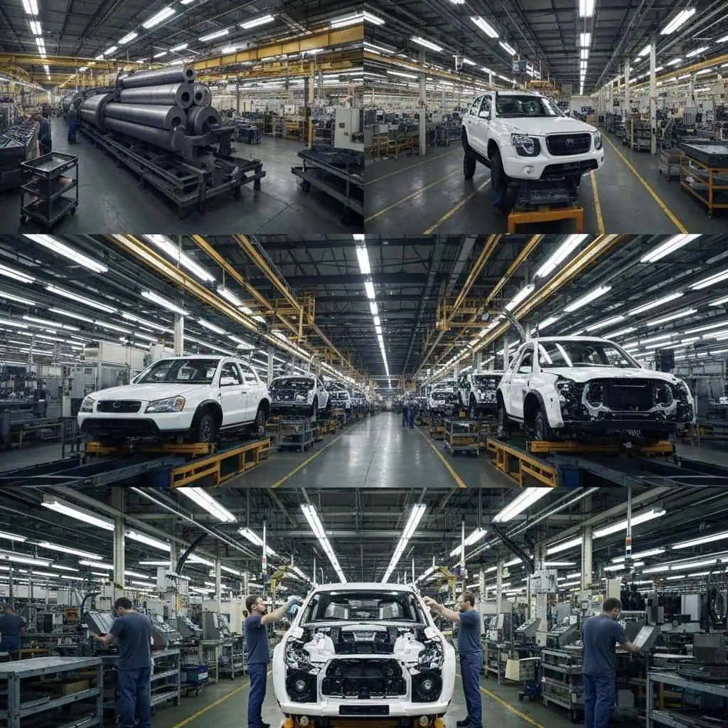 Produkcja metalu w przemyśle motoryzacyjnym: od surowca do gotowego pojazdu